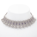 Mellow Clover | Light Amethyst | Luxury CZ Crystal Necklace Set
