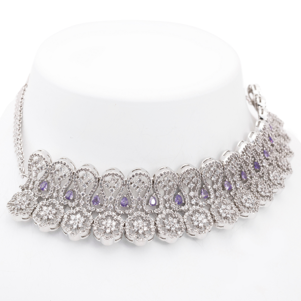 Mellow Clover | Luxury CZ Crystal Necklace Set