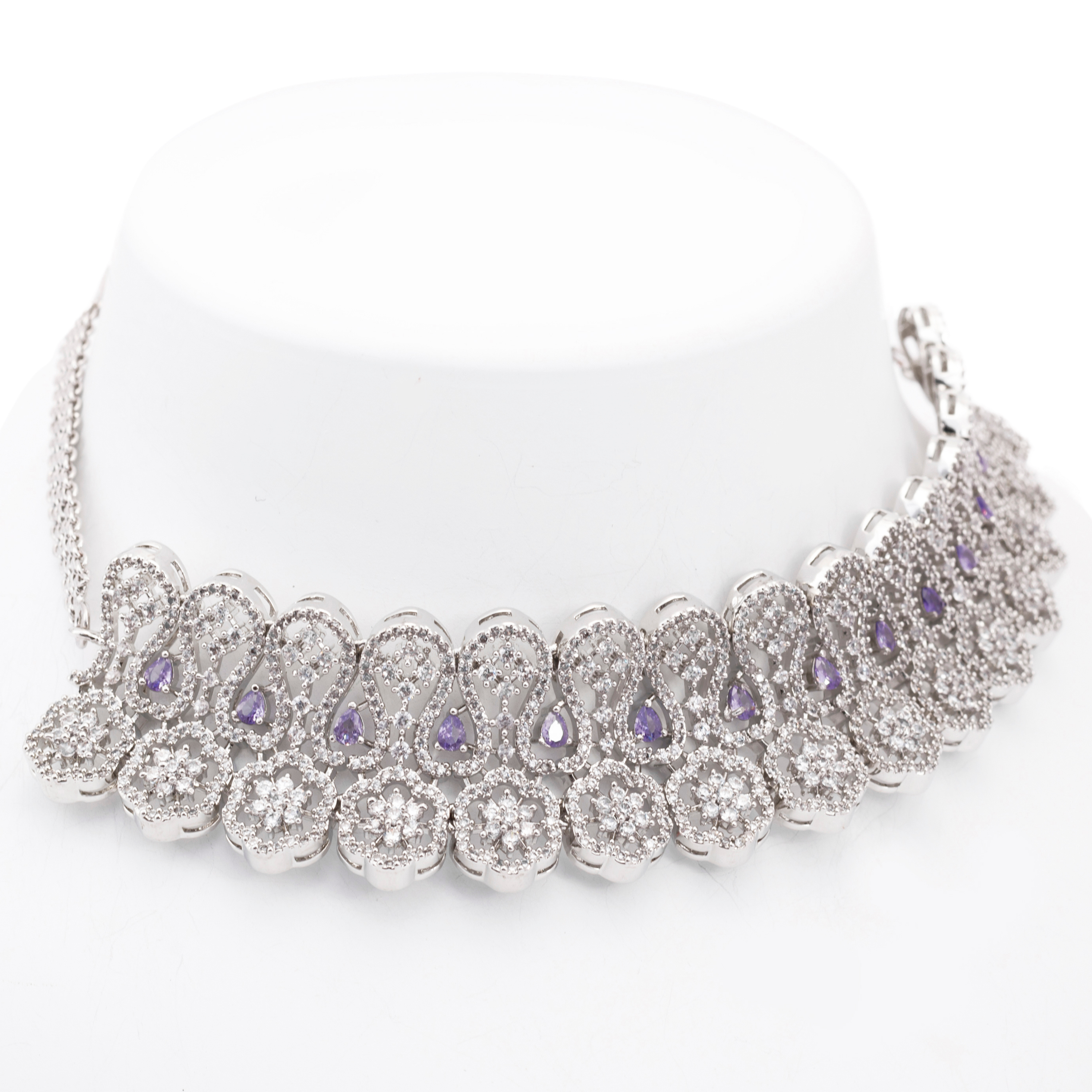 Mellow Clover | Luxury CZ Crystal Necklace Set