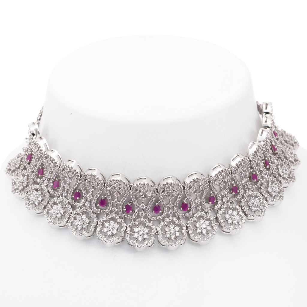 Mellow Clover | Luxury CZ Crystal Necklace Set