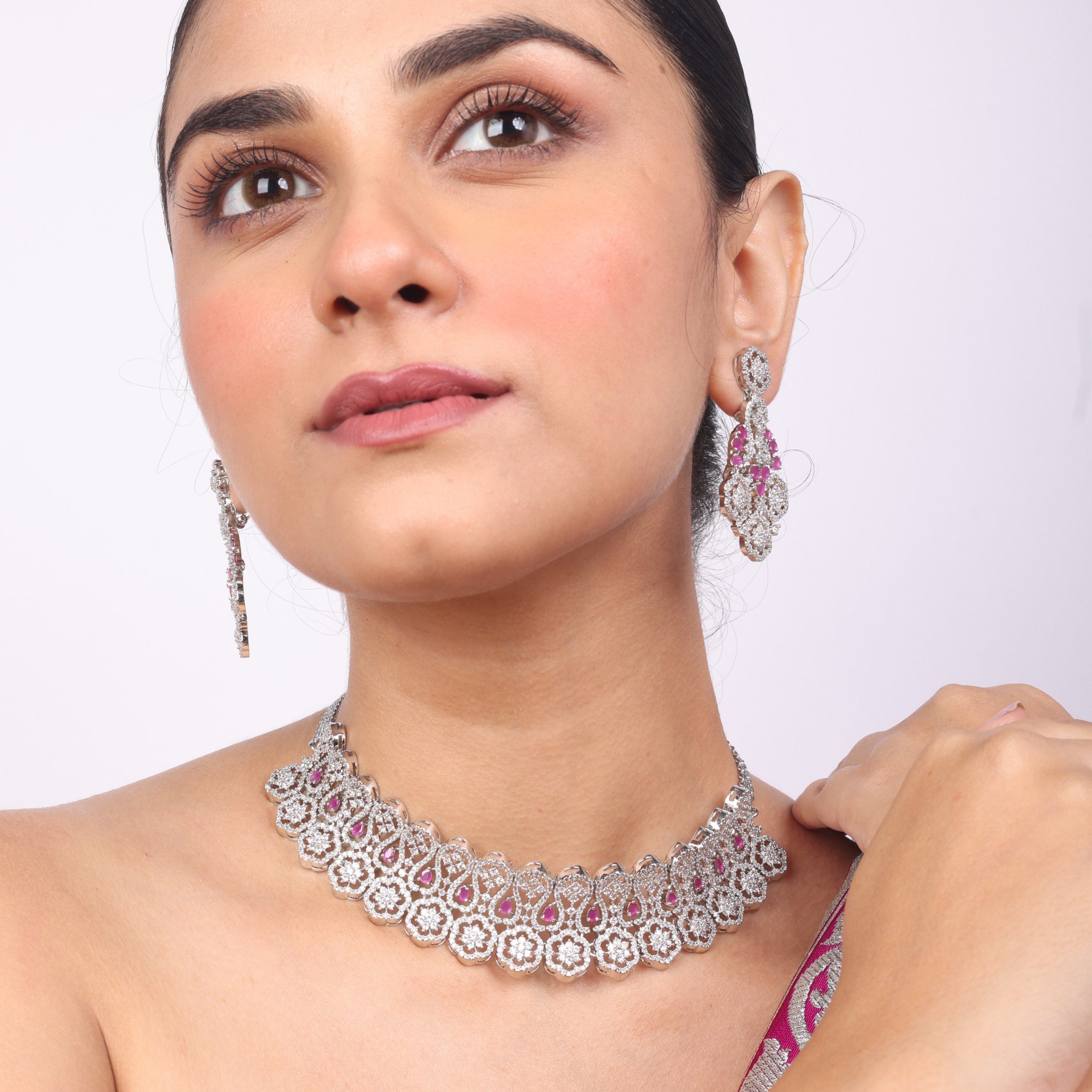 Mellow Clover | Luxury CZ Crystal Necklace Set