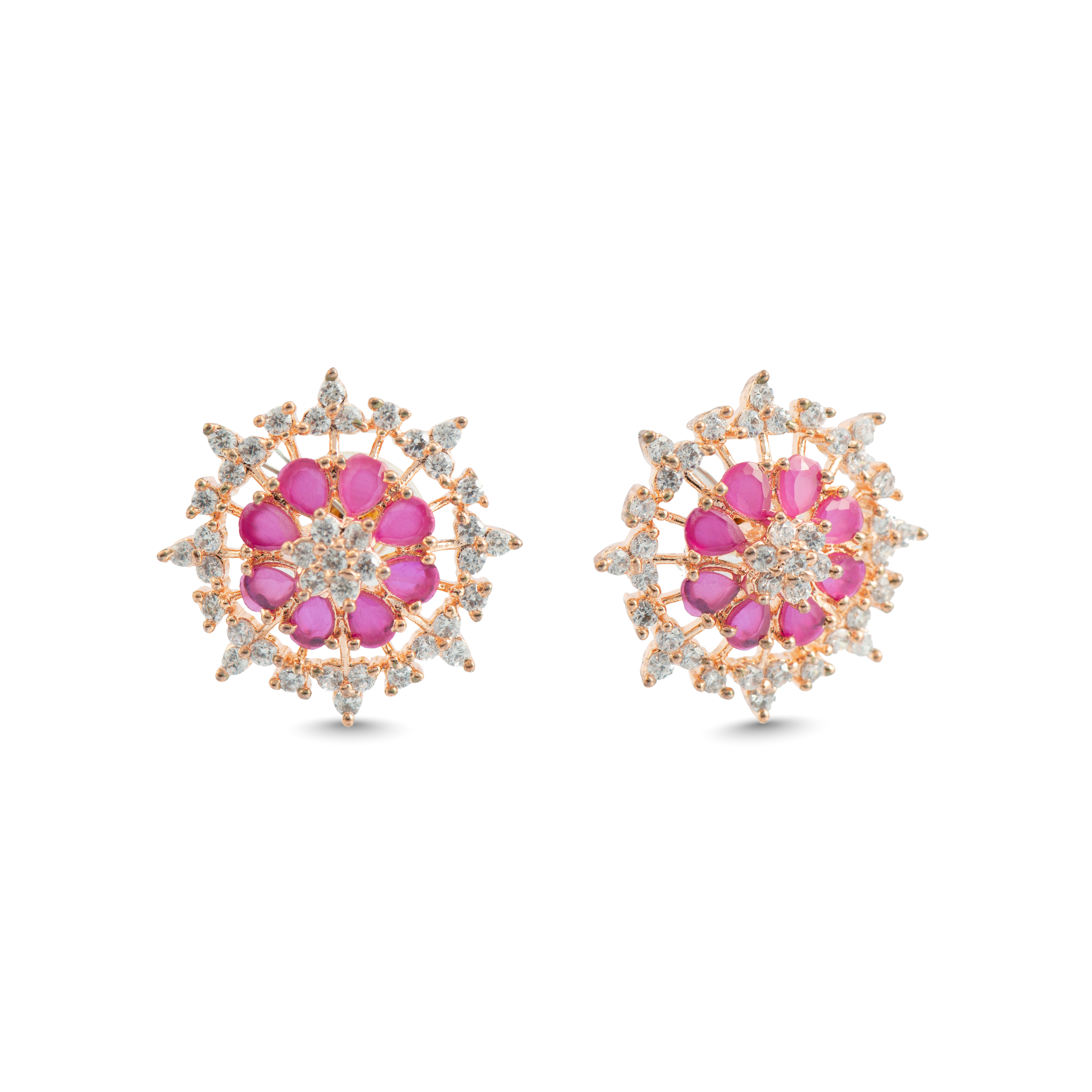 Moonlit Ruby | Premium CZ Crystal Earring