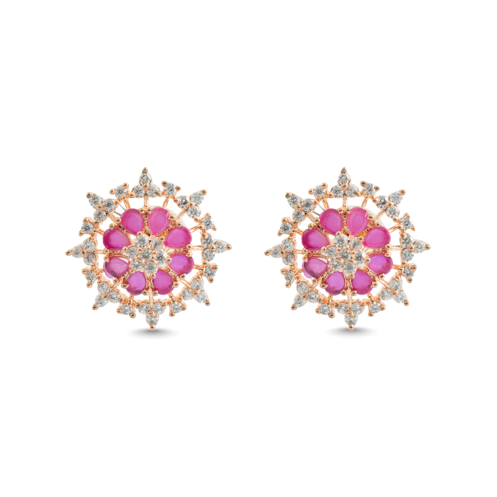 Moonlit | Ruby | Premium CZ Crystal Earring
