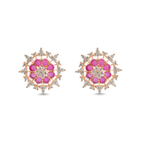 Moonlit | Ruby | Premium CZ Crystal Earring