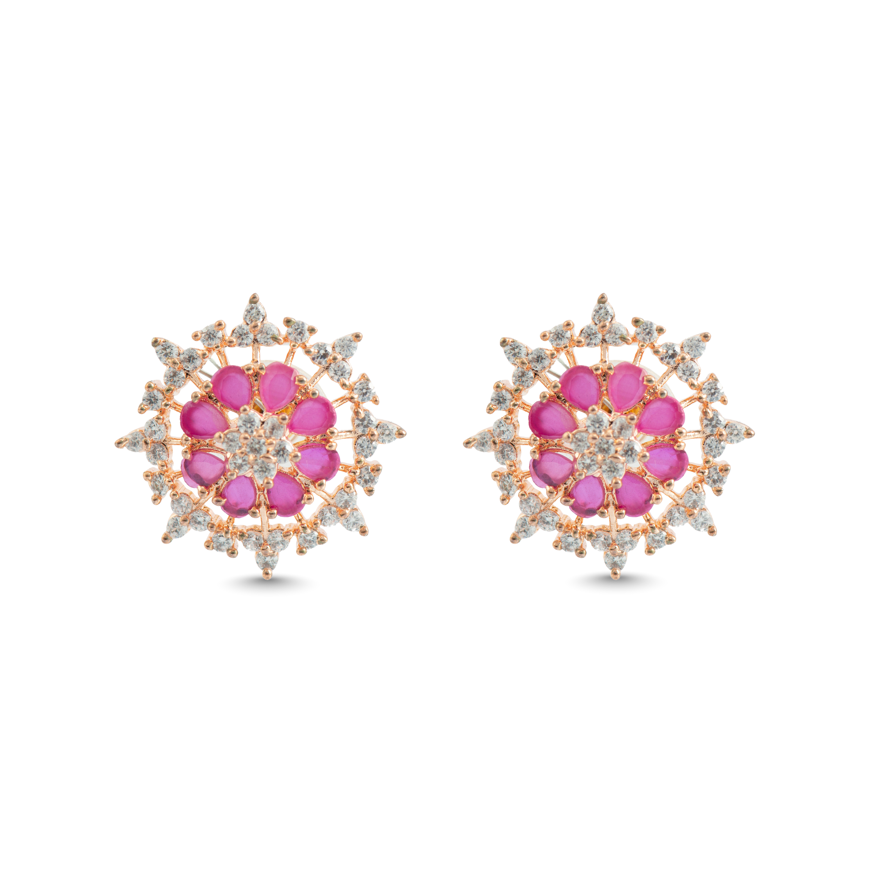 Moonlit Ruby | Premium CZ Crystal Earring