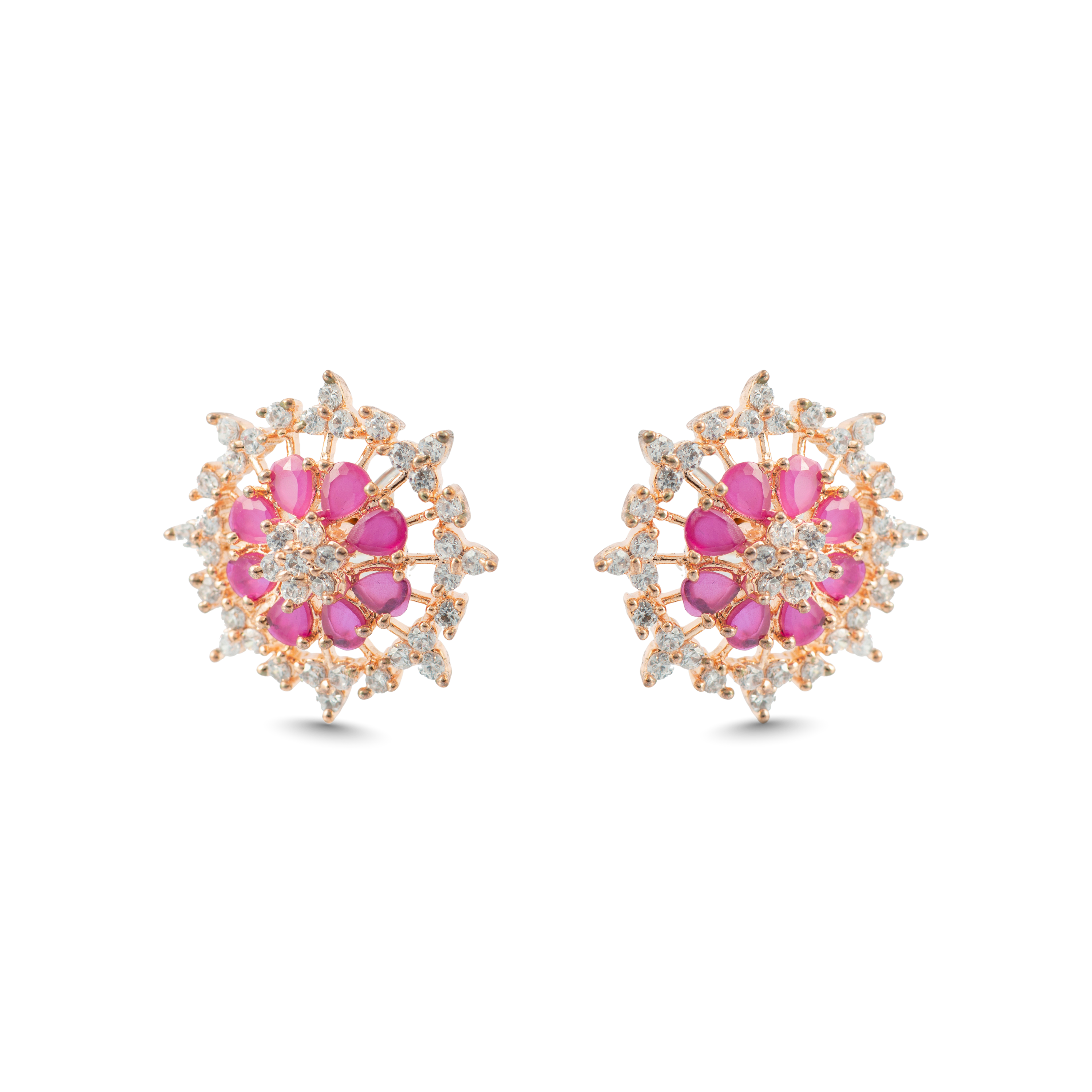 Moonlit Ruby | Premium CZ Crystal Earring