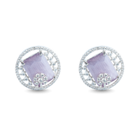 Moonbeam | Lavender | Premium CZ Crystal Earrings