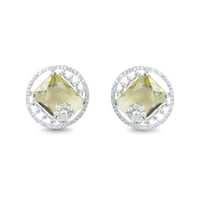 Moonbeam | Citrine | Premium CZ Crystal Earrings