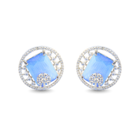 Moonbeam | Turquoise | Premium CZ Crystal Earrings