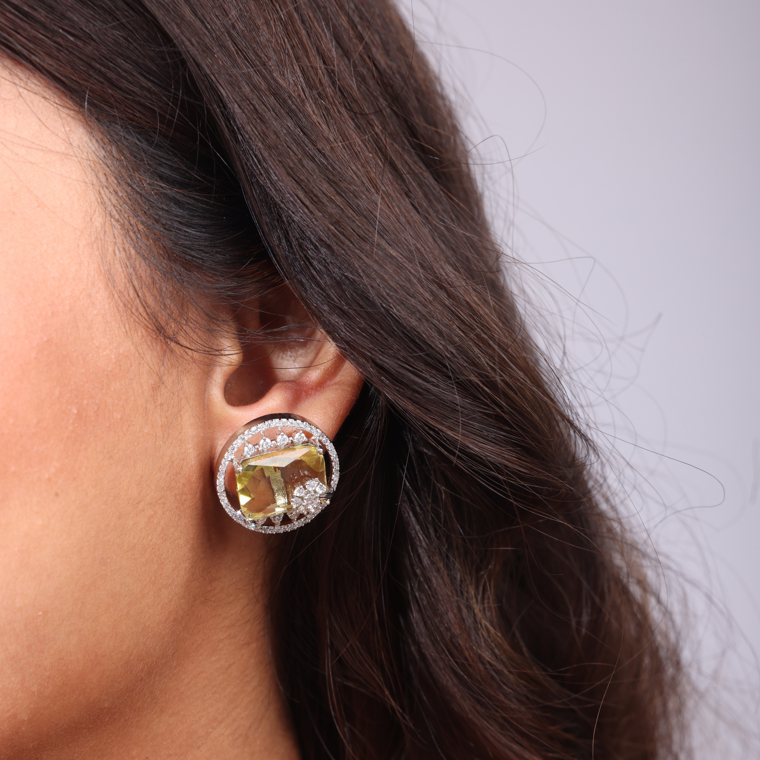 Moonbeam | Premium CZ Crystal Earrings