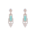 Noir Sparklers | Mint Green | Premium CZ Crystal Earring