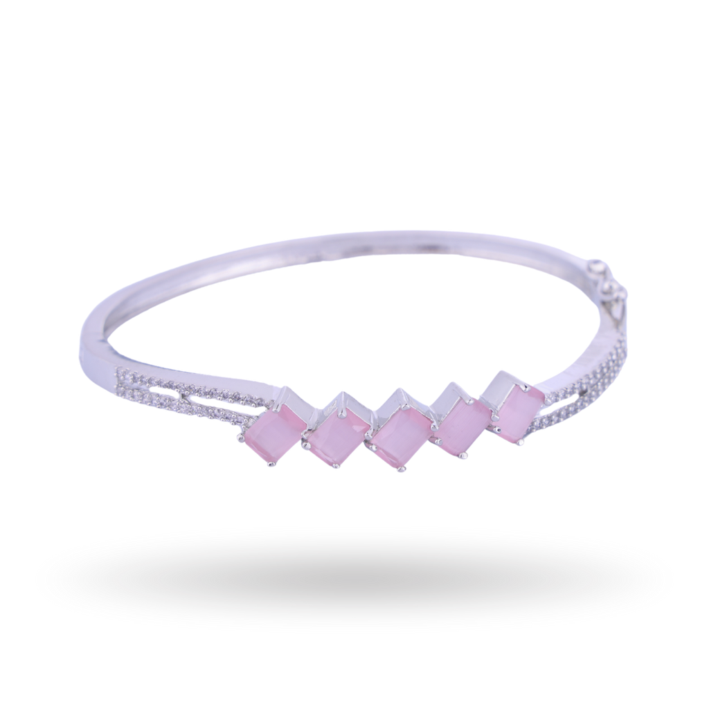 Pentarombo | Baby Pink | Premium CZ Crystal Bracelet