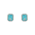 Pinnacle | Aquamarine | Premium CZ Crystal Earring