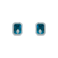 Pinnacle | Sapphire | Premium CZ Crystal Earring