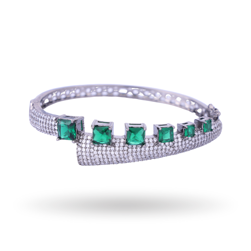 Prismpiraz | Emerald | Luxury CZ Crystal Bracelet