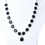Qyra | Jet Black | Signature CZ Crystal Necklace