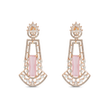 Radiant Dangles | Baby Pink | Luxury CZ Crystal Dangle Earring
