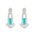 Radiant Dangles | Aquamarine | Luxury CZ Crystal Dangle Earring