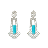 Radiant Dangles | Aquamarine | Luxury CZ Crystal Dangle Earring