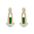Radiant Dangles | Emerald | Luxury CZ Crystal Dangle Earring