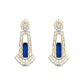 Radiant Dangles | Sapphire | Luxury CZ Crystal Dangle Earring