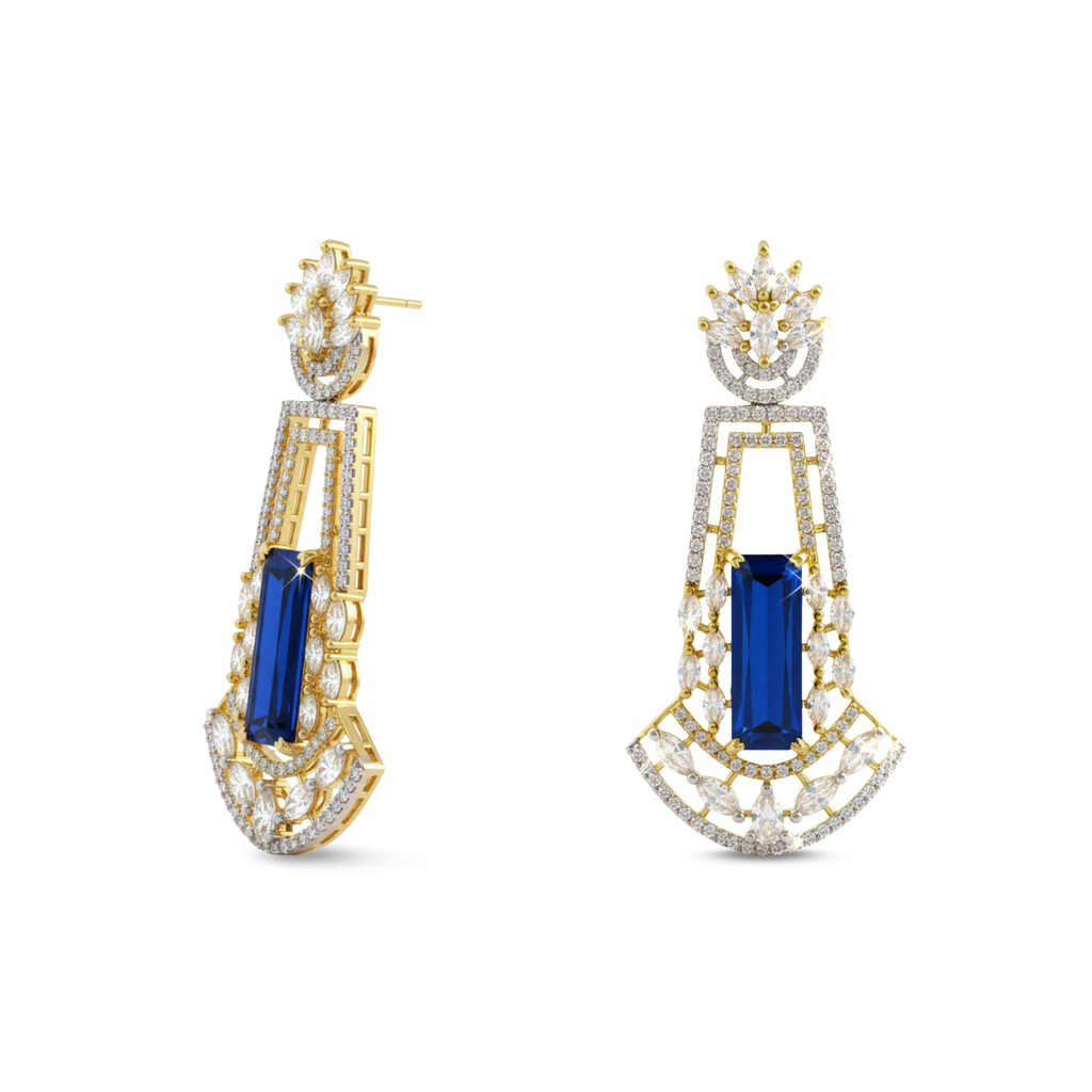 Radiant Dangles | Luxury CZ Crystal Dangle Earring