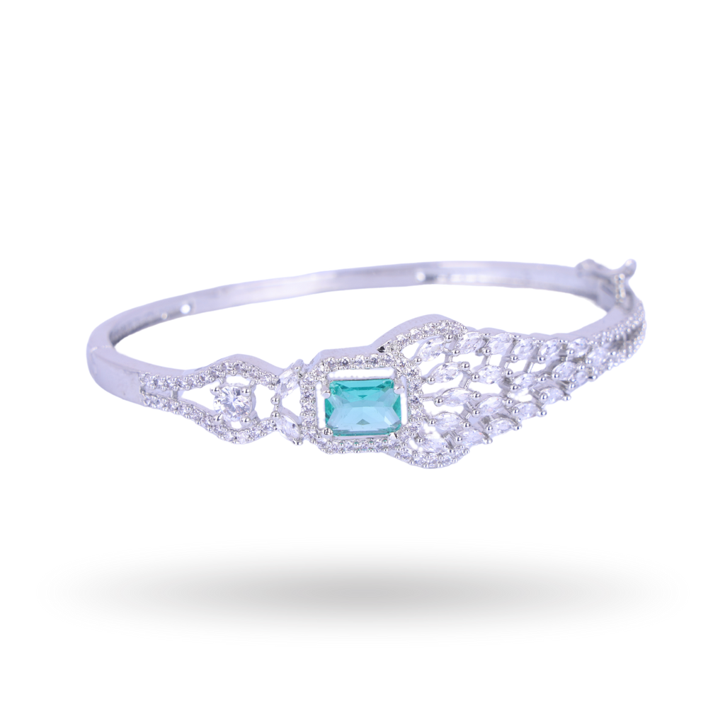 Rebelcuff | Aquamarine | Premium CZ Crystal Bracelet