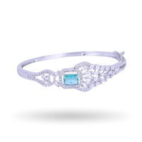 Rebelcuff | Aquamarine | Premium CZ Crystal Bracelet