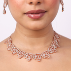 Square Crux | Premium CZ Crystal Necklace Set