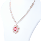 Rosy Ancilliary | Premium CZ Crystal Necklace Set