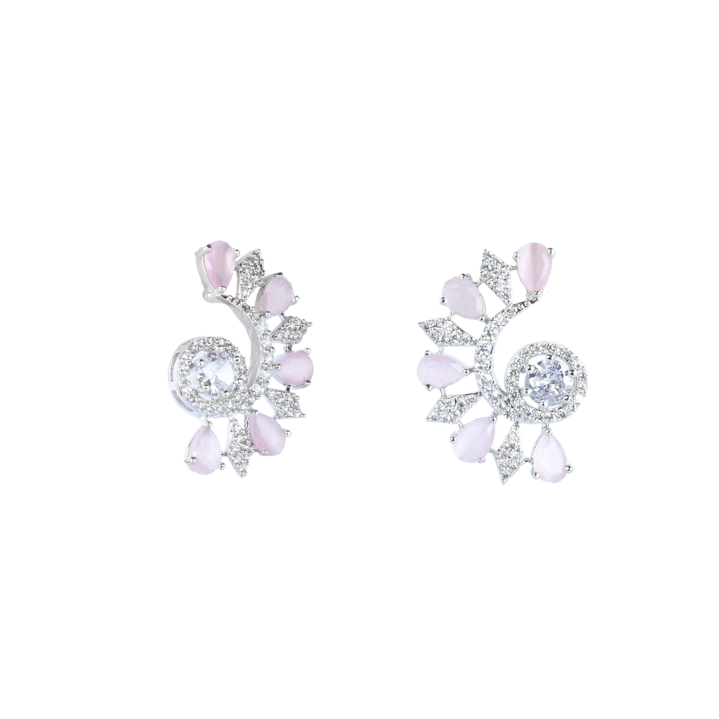 Rosy Cuff | Premium CZ Crystal Earring