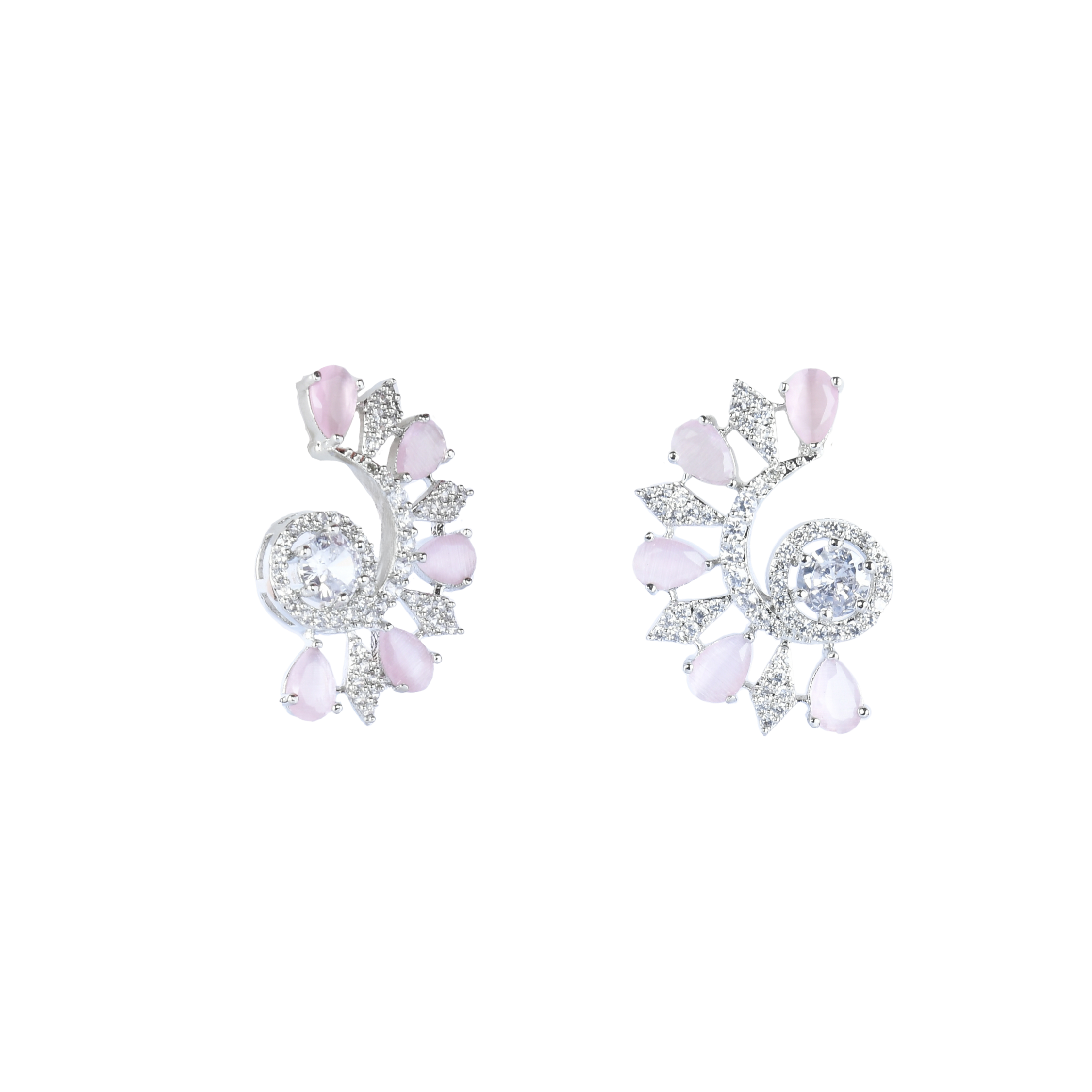 Rosy Cuff | Premium CZ Crystal Earring