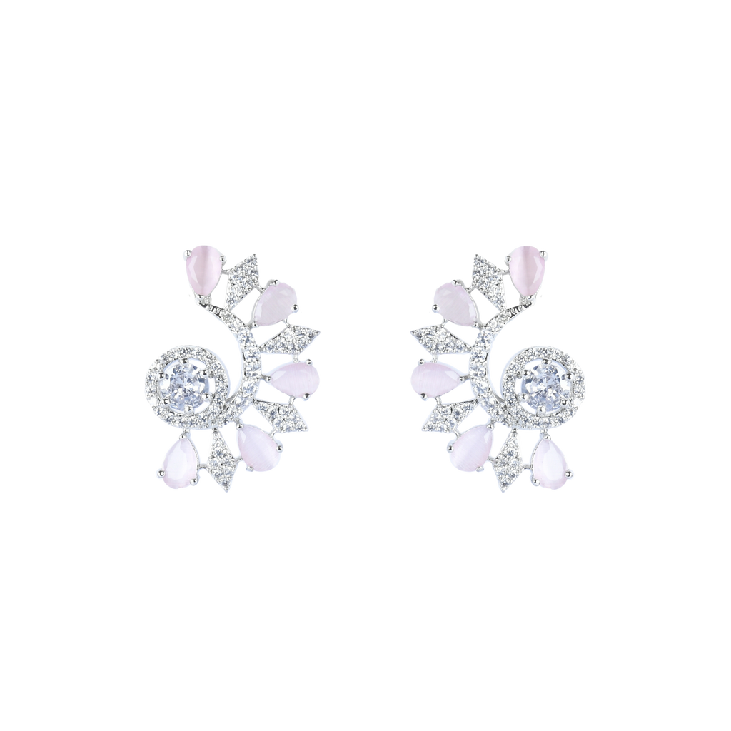 Rosy Cuff | Premium CZ Crystal Earring