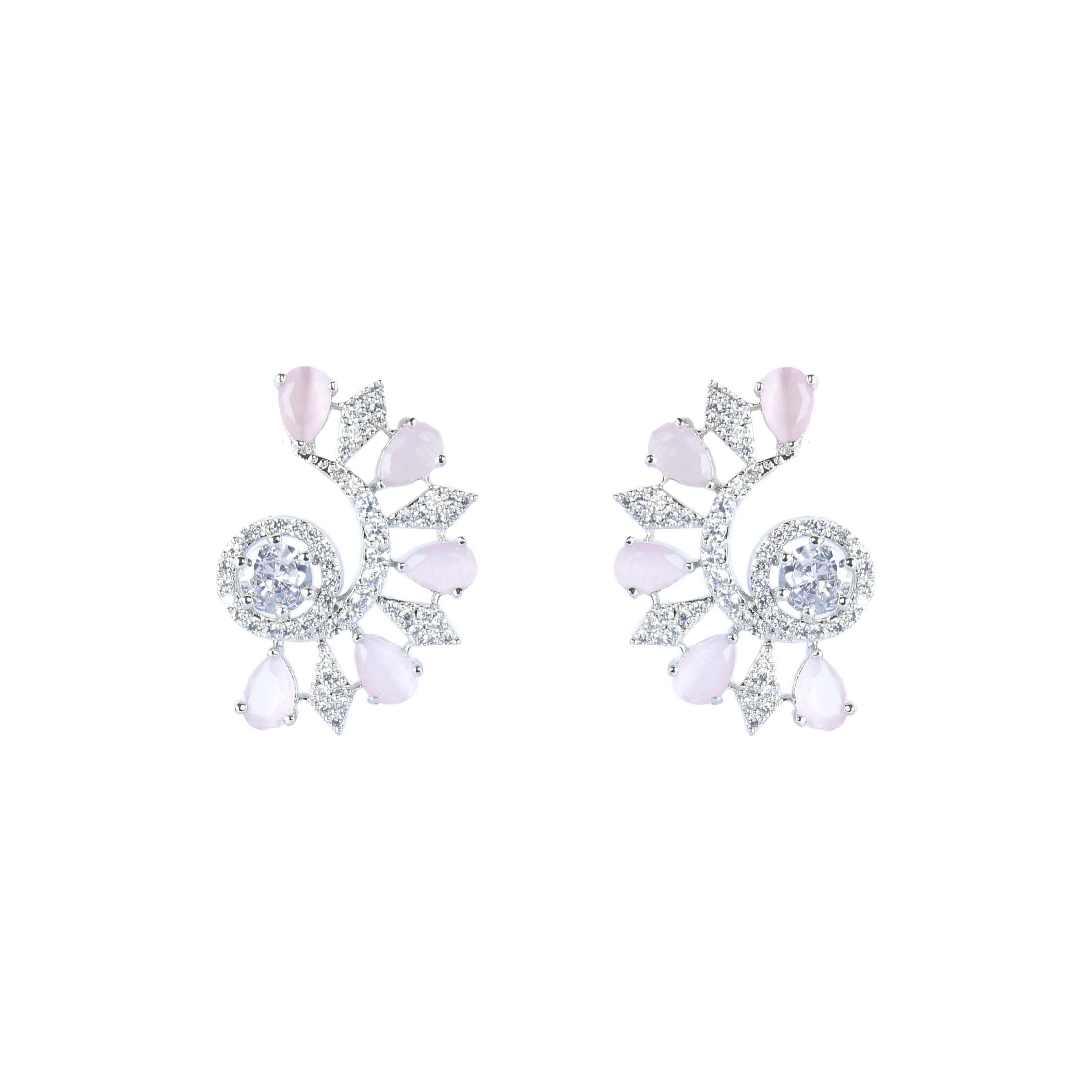 Rosy Cuff | Premium CZ Crystal Earring