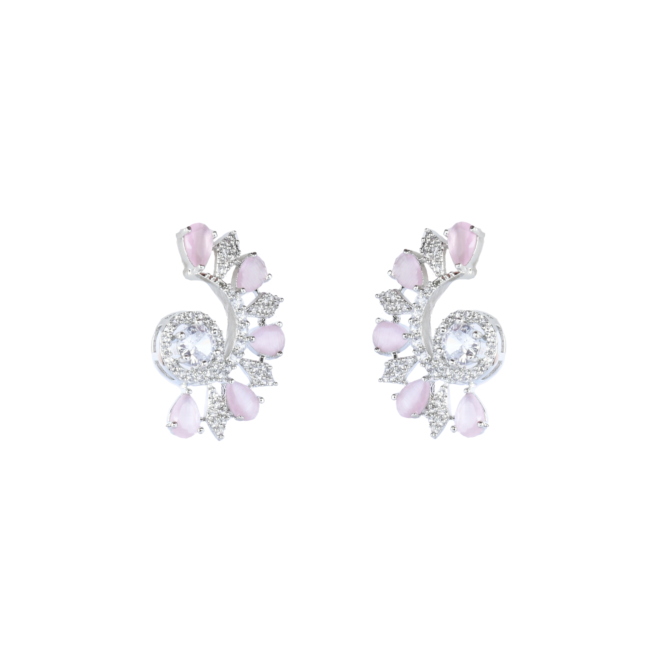 Rosy Cuff | Premium CZ Crystal Earring