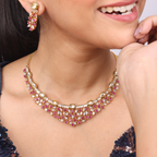 Royal Ruby Belle | Luxury CZ Crystal Necklace Set