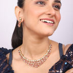 Royal Ruby Belle | Luxury CZ Crystal Necklace Set