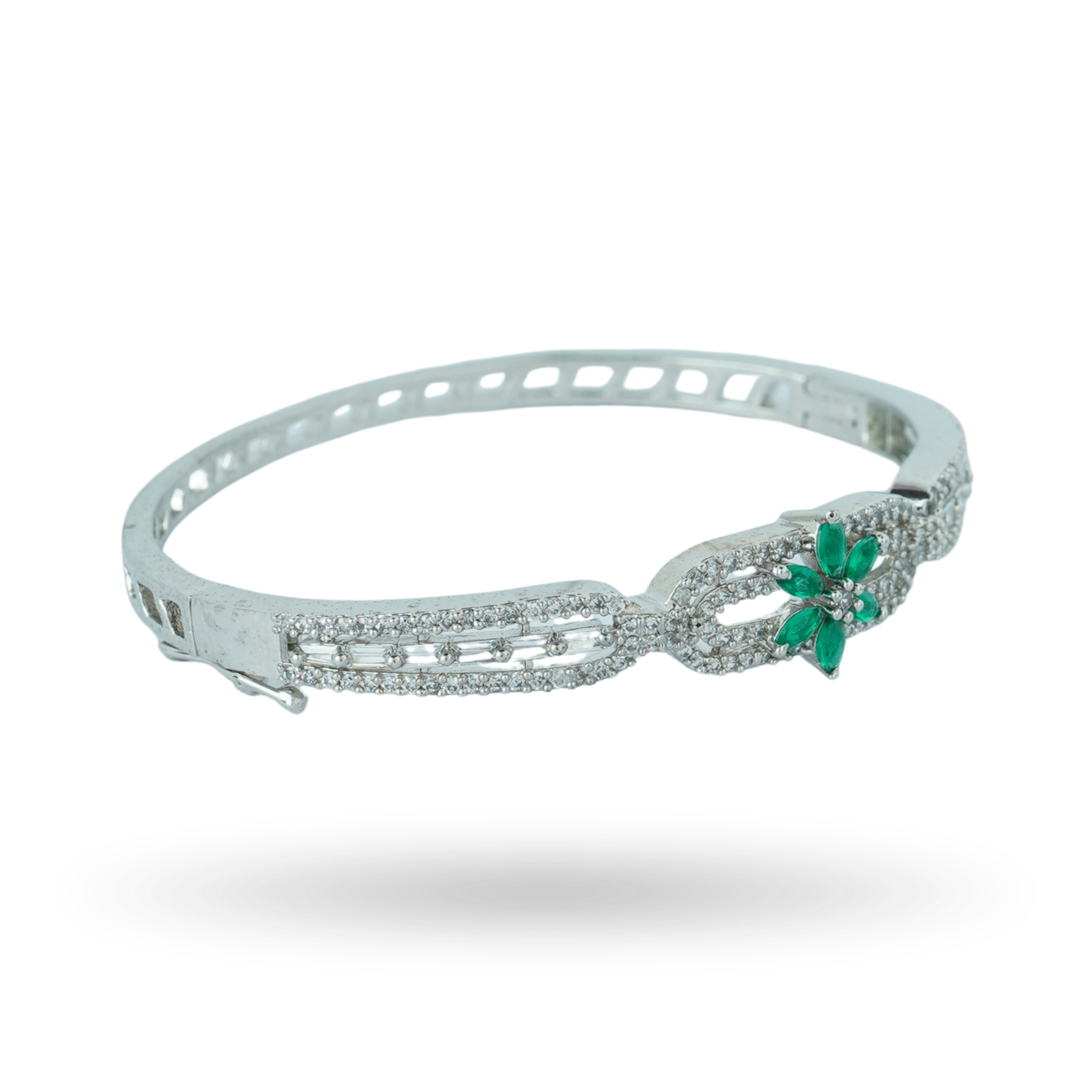 Silver Brace | Premium CZ Crystal Bracelet
