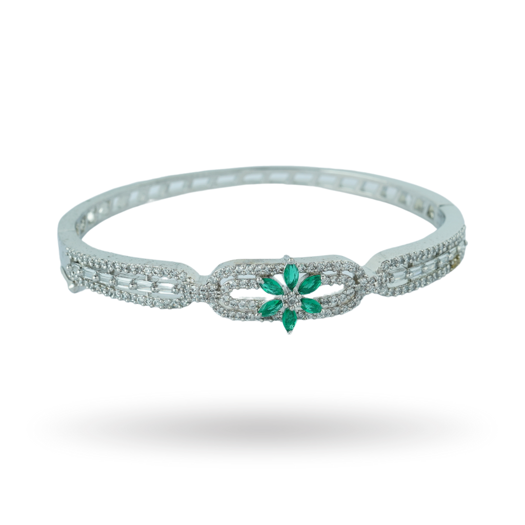 Silver Brace | Premium CZ Crystal Bracelet