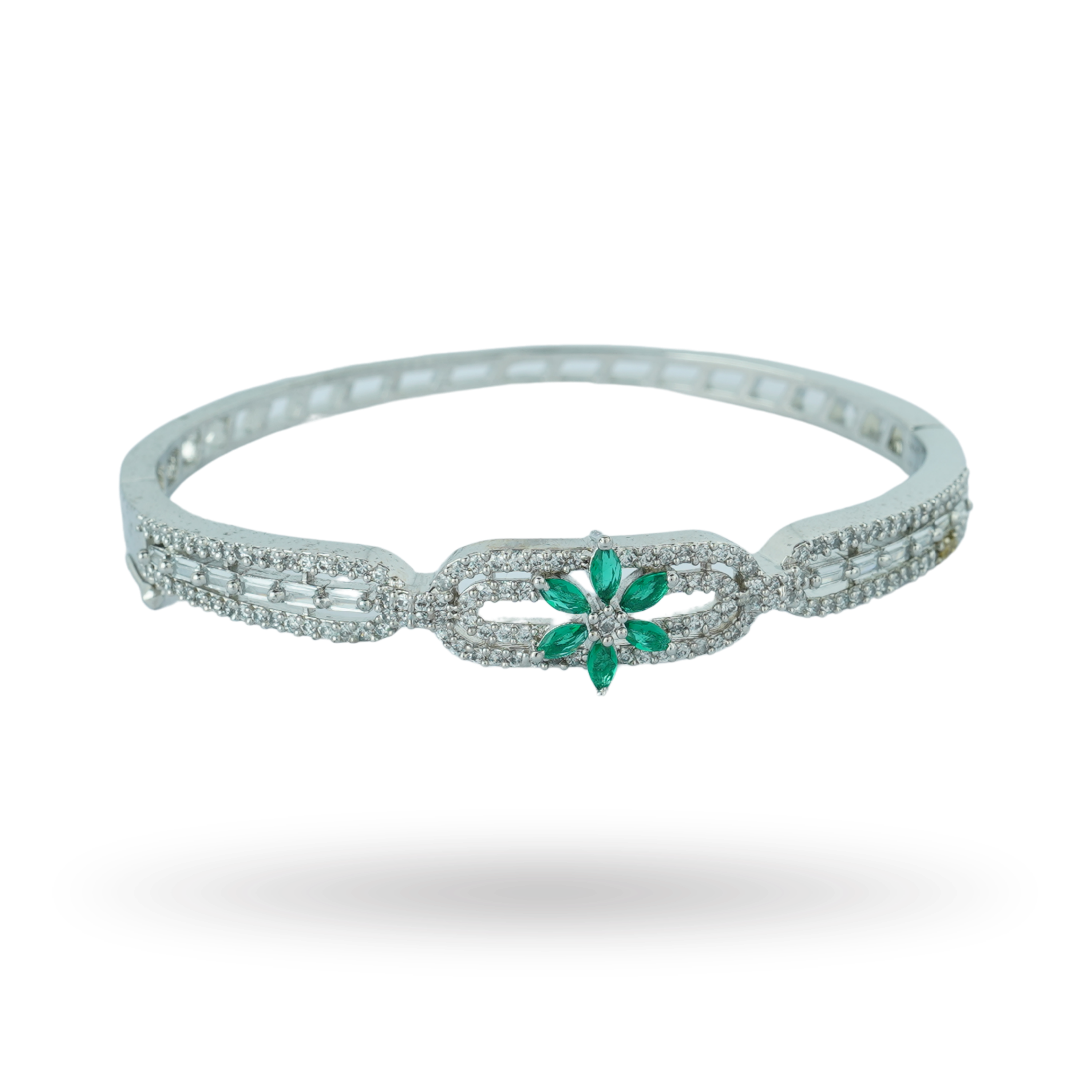 Silver Brace | Premium CZ Crystal Bracelet