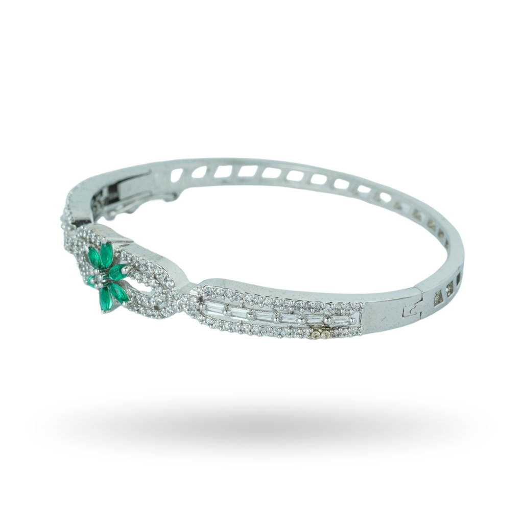 Silver Brace | Premium CZ Crystal Bracelet