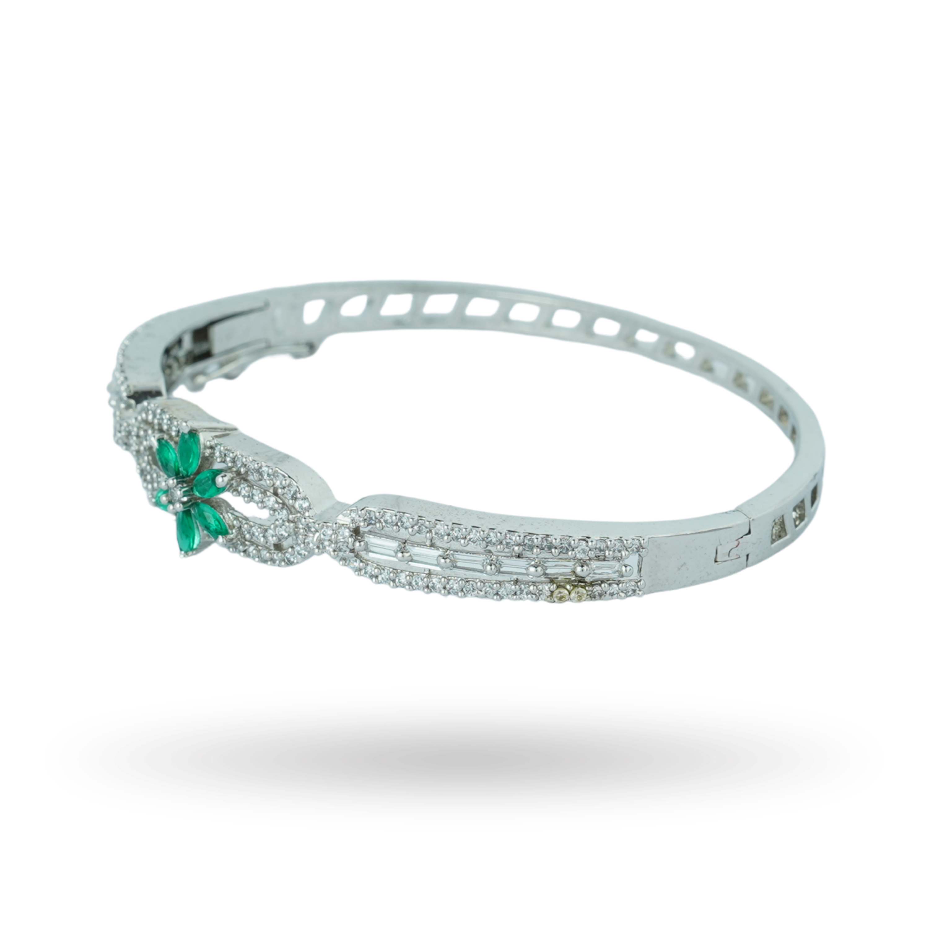 Silver Brace | Premium CZ Crystal Bracelet