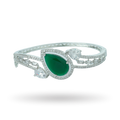 Silver Bling | Emerald | Premium CZ Crystal Bracelet