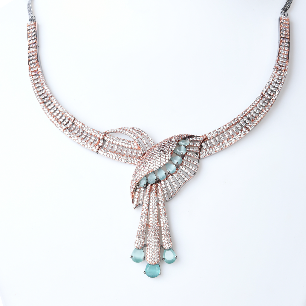 Sea Gooseberry | Signature CZ Crystal Necklace Set