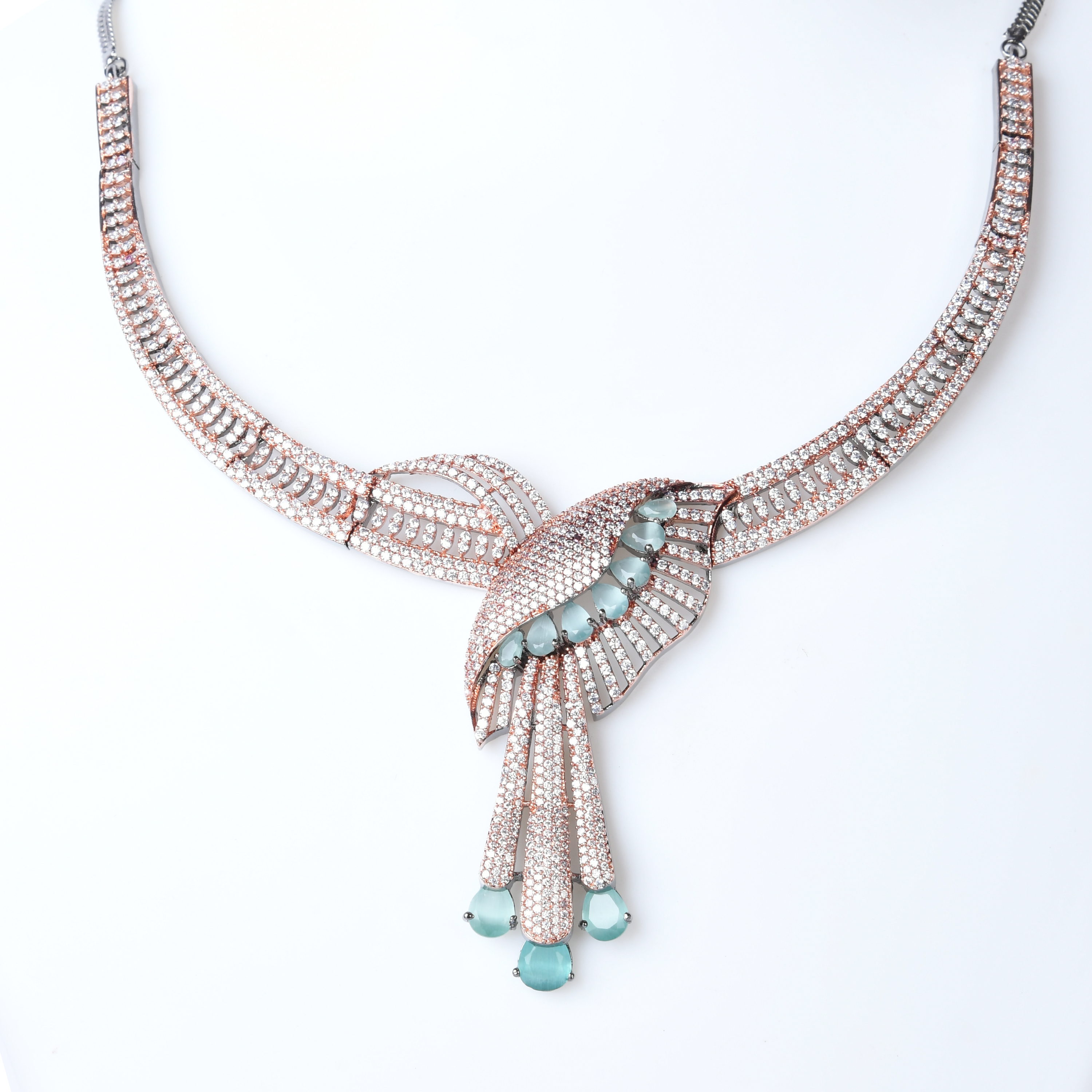 Sea Gooseberry | Signature CZ Crystal Necklace Set