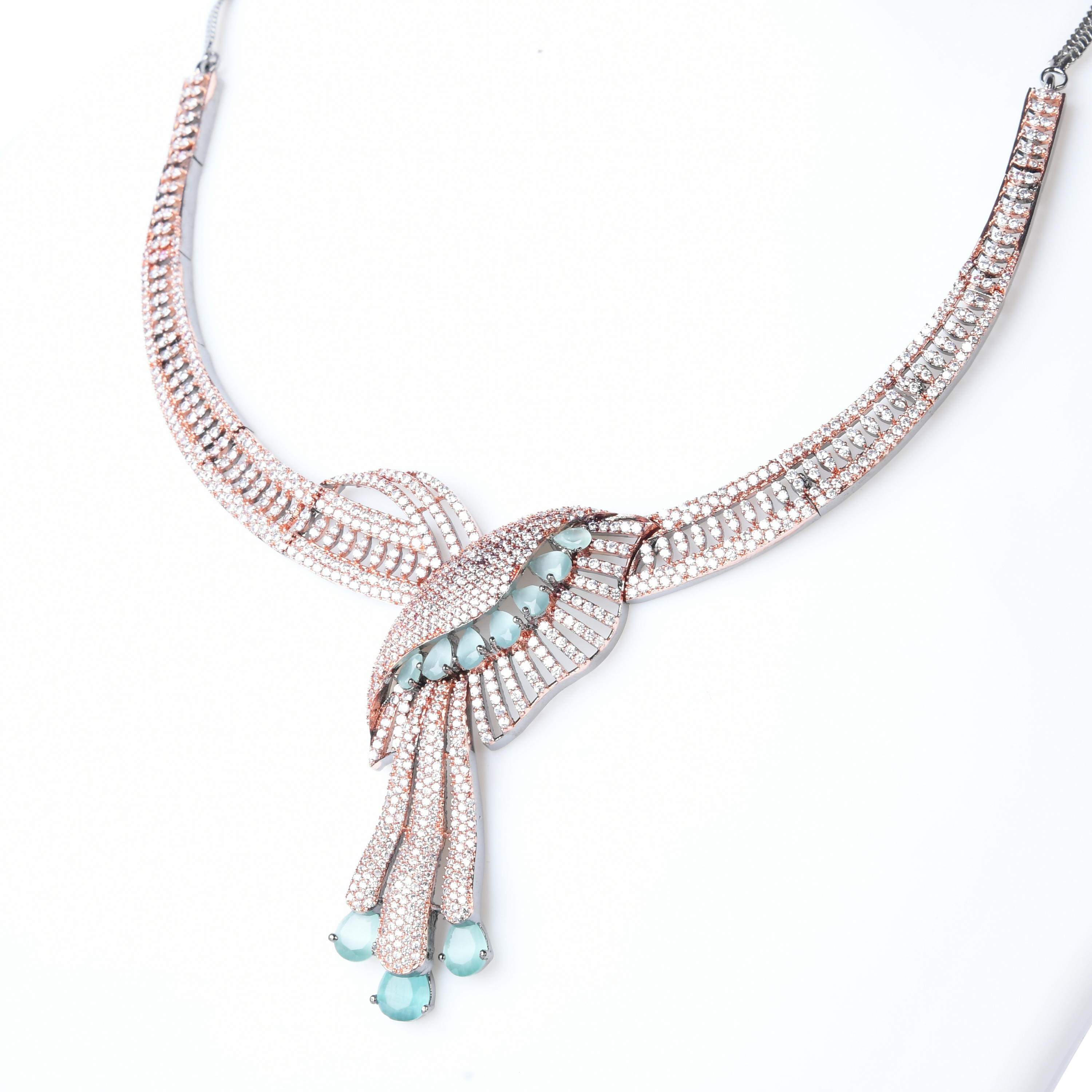 Sea Gooseberry | Signature CZ Crystal Necklace Set