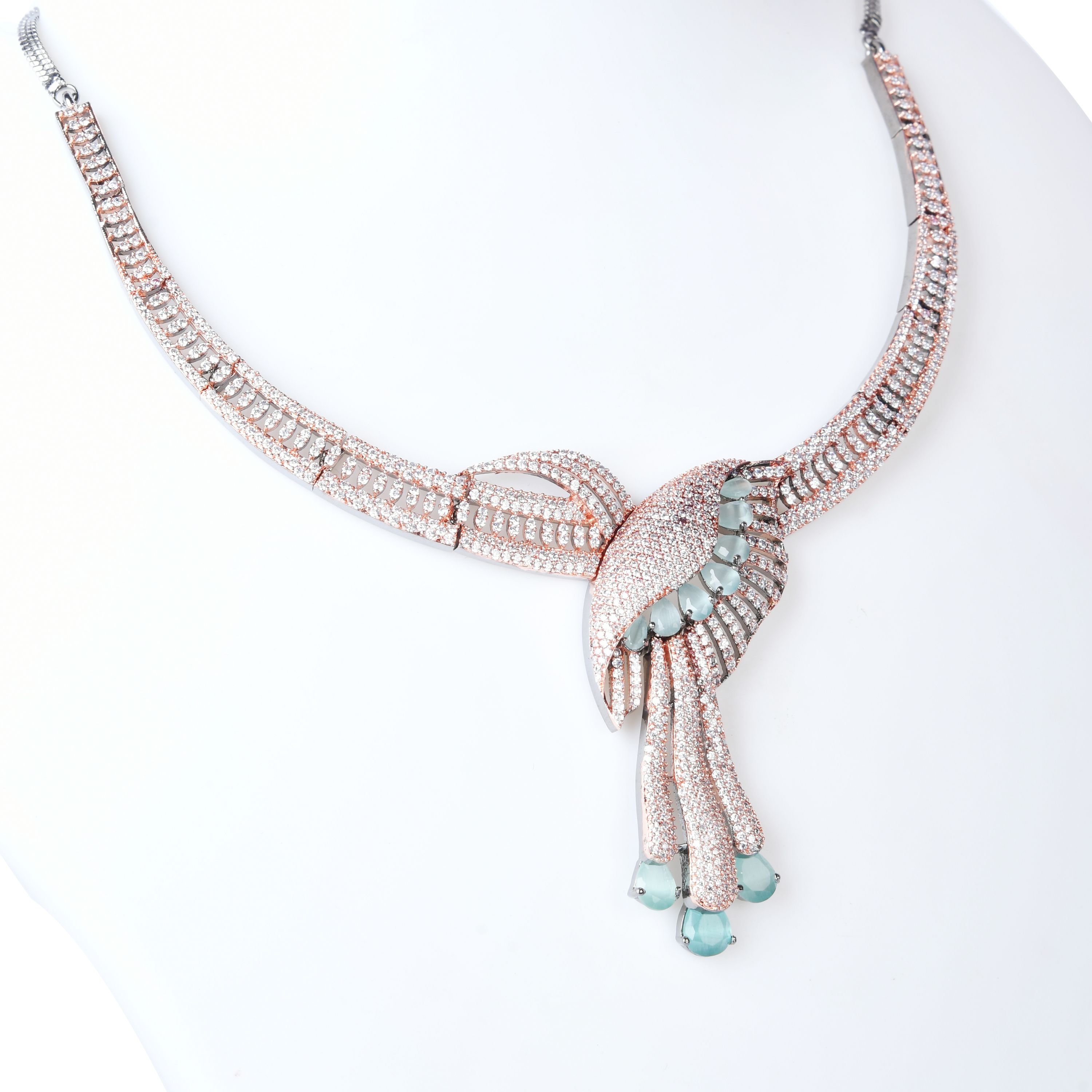 Sea Gooseberry | Signature CZ Crystal Necklace Set