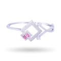 Shimmersphere | Ruby | Luxury CZ Crystal Bracelet