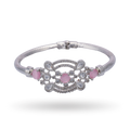 Silver Grace | Baby Pink | Premium CZ Crystal Bracelet
