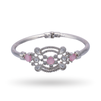 Silver Grace | Baby Pink | Premium CZ Crystal Bracelet